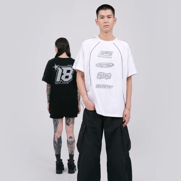 T-shirt Skinarma Delta L biały