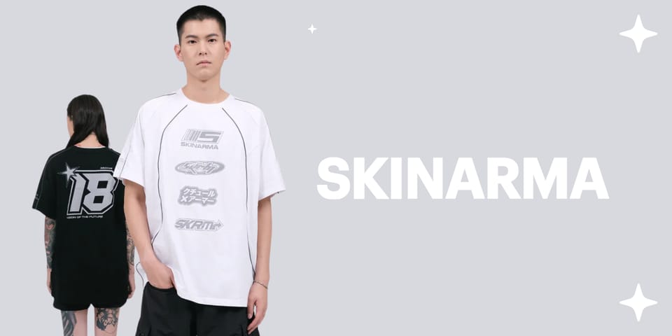 T-shirt Skinarma Delta L biały