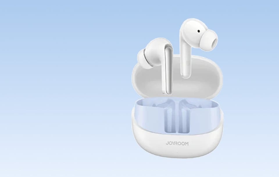 Słuchawki Joyroom Funpods Series JR-FN2 Biały Bluetooth 5.4 ANC IP54