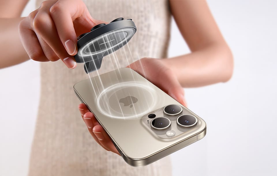 Magnetyczny uchwyt na telefon z przyssawkami Joyroom JR-ZS393-S (czarny)
