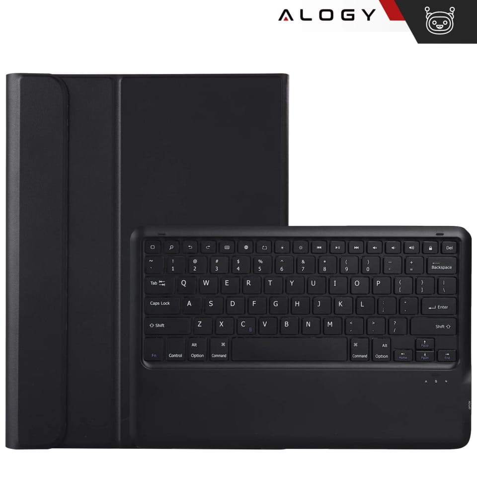 Etui ochronne z klawiaturą do Apple iPad Pro 13" M4 2024 7gen Alogy Keyboard case z miejscem na rysik klawiatura Bluetooth czarne