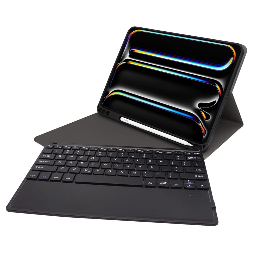 Etui ochronne z klawiaturą do Apple iPad Pro 13" M4 2024 7gen Alogy Keyboard case z miejscem na rysik klawiatura Bluetooth czarne