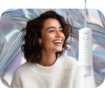 VITAMMY AQUARIUS Irygator bezprzewodowy do jamy ustnej, 3 tryby, IPX7, 4 końcówki