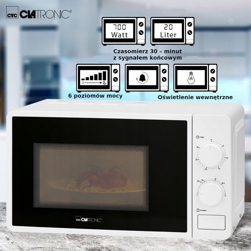 wzp MIKROFALÓWKA CLATRONIC MW 791 BIAŁA