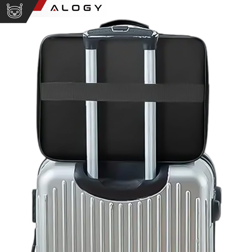 Walizka torba podróżna etui organizer na dokumenty Alogy Bag for Documents with Number Lock - 37x26x11cm Czarna