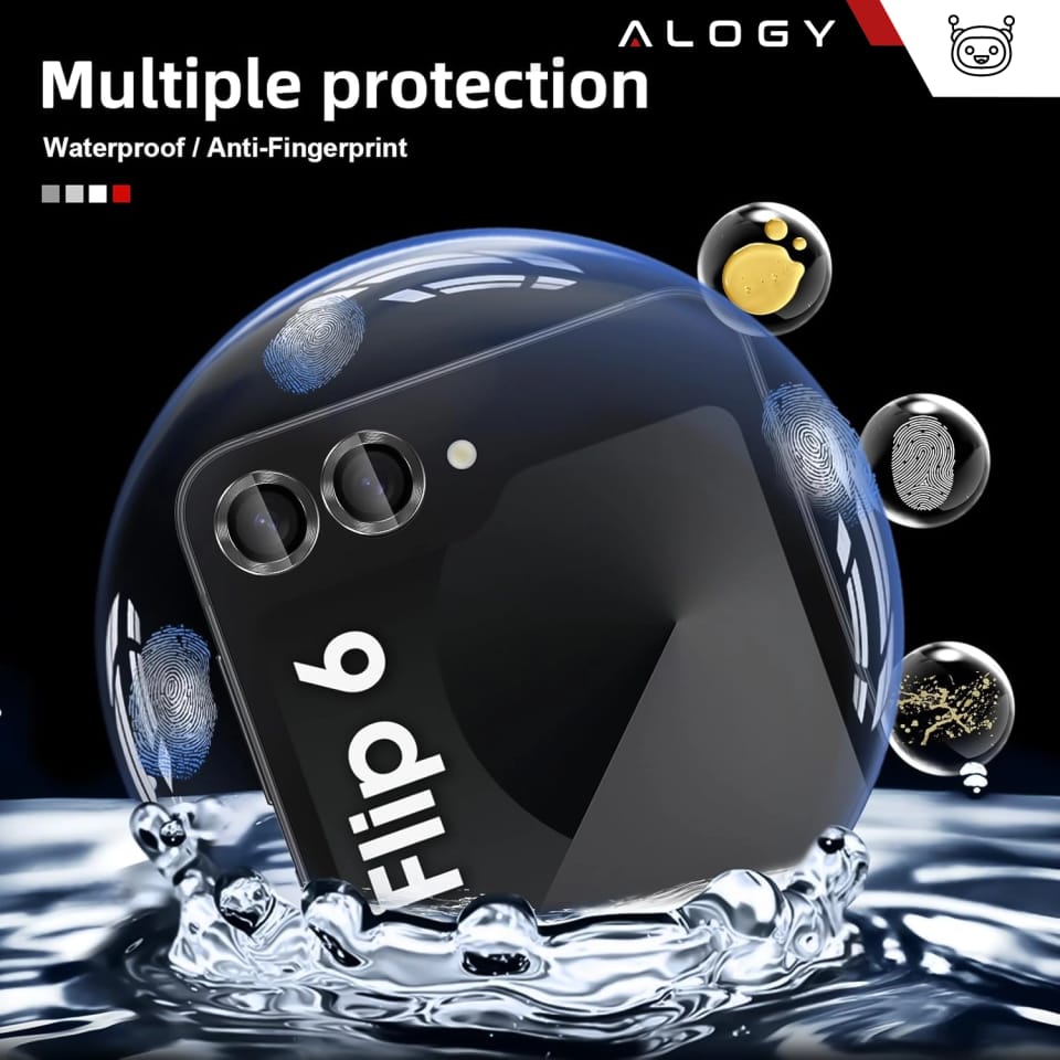 Szkło do Samsung Galaxy Z Flip 6 nakładka na aparat obiektyw obiektywy aparatu Alogy Lens Protector PRO+ osłona ochronna