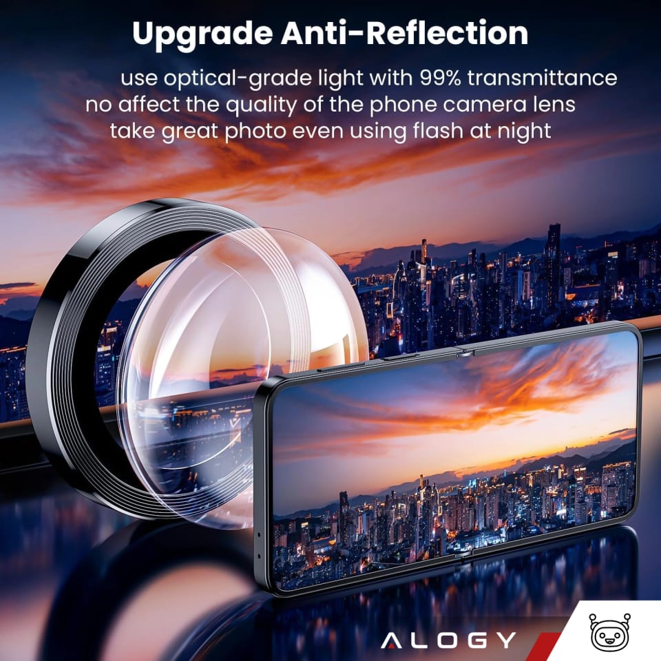 Szkło do Samsung Galaxy Z Flip 6 nakładka na aparat obiektyw obiektywy aparatu Alogy Lens Protector PRO+ osłona ochronna