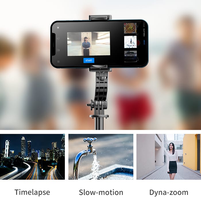 aplikacja selfie stick, tryb Story Mode, Spacetronik SR-ROLLPIX01 kreatywne nagrania