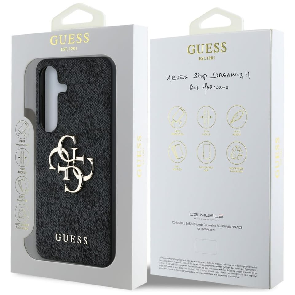 Etui Guess Big 4G Logo Classic Logo do   Samsung Galaxy S25 czarny