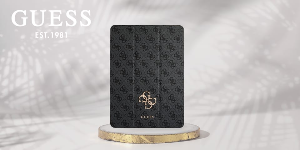 Guess GUFC11RM24PS4SGK iPad Air 11"      2024/2025 czarny/black Magnetic 4G Big Logo