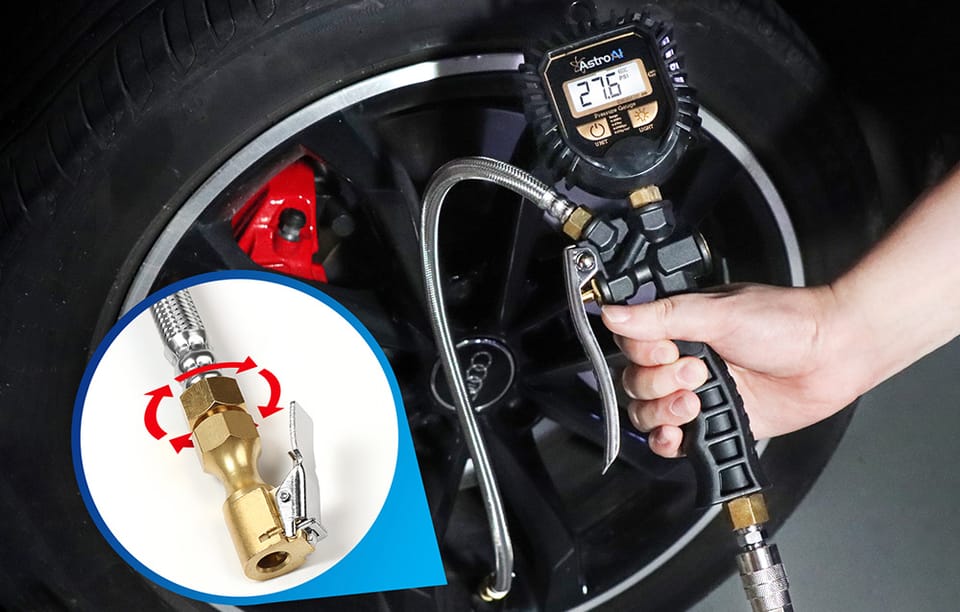 Cyfrowy miernik ciśnienia manometr AstroAI GL-1407A 250PSI