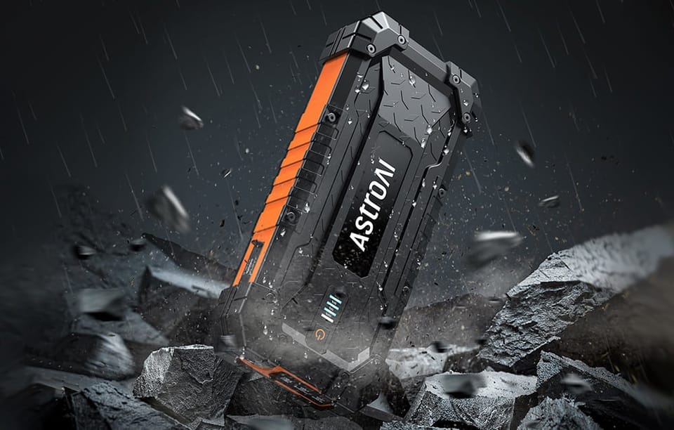 AstroAI S8 Ultra 3w1: Jump starter 4000A + Powerbank 24000mAh + Światło awaryjne