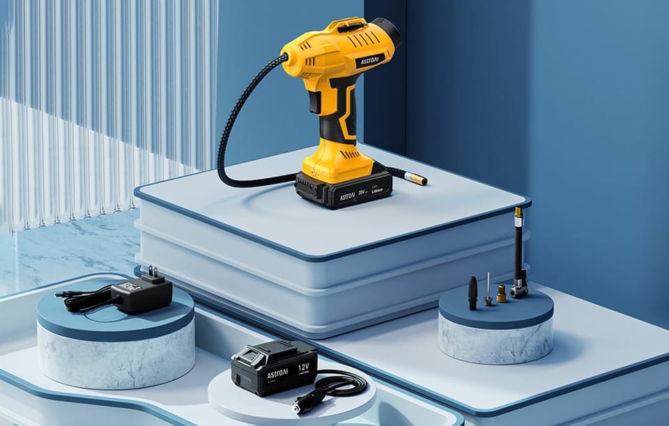 Przenośny kompresor 12V AstroAI JY16P160-18 pompka 160PSI