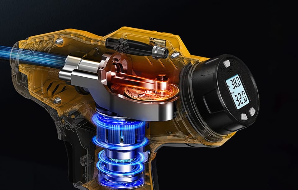 Przenośny kompresor 12V AstroAI JY16P160-18 pompka 160PSI