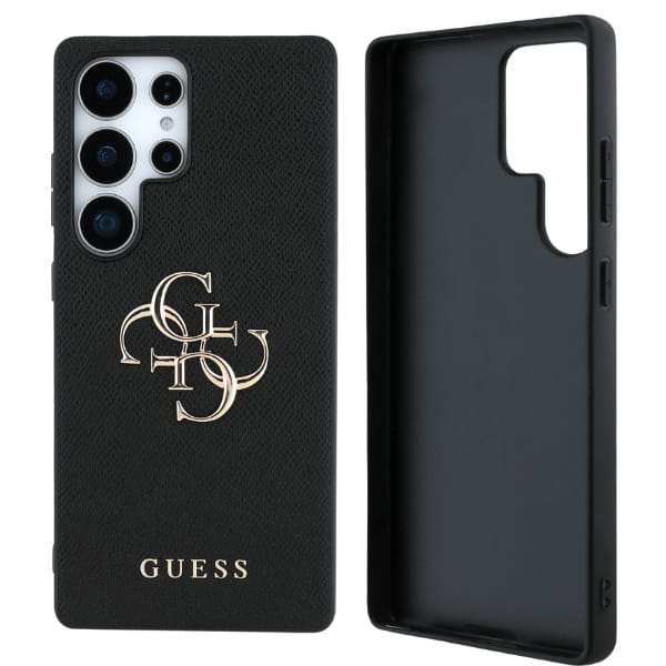 Etui Guess Grained Big 4G Logo Small     Classic Logo do Samsung Galaxy S25 Ultra czarny