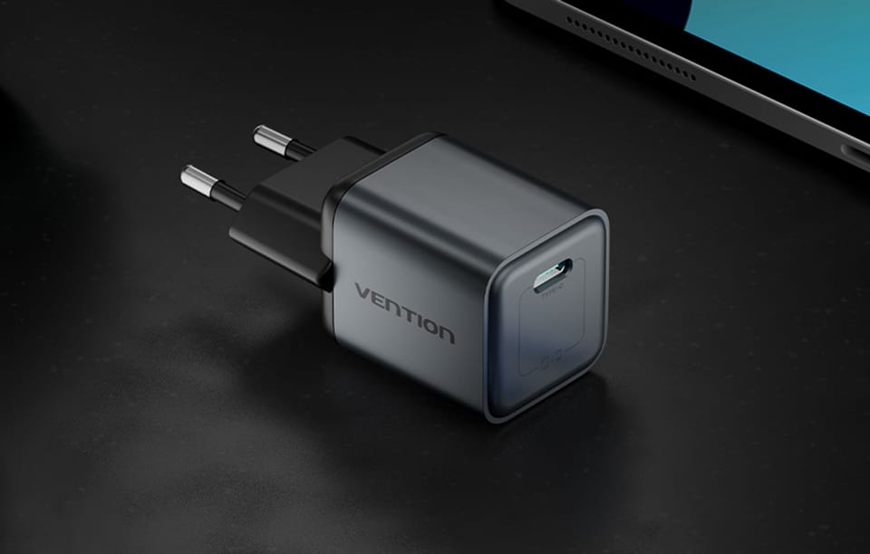 Ładowarka GaN Vention USB-C 20W (Szara)