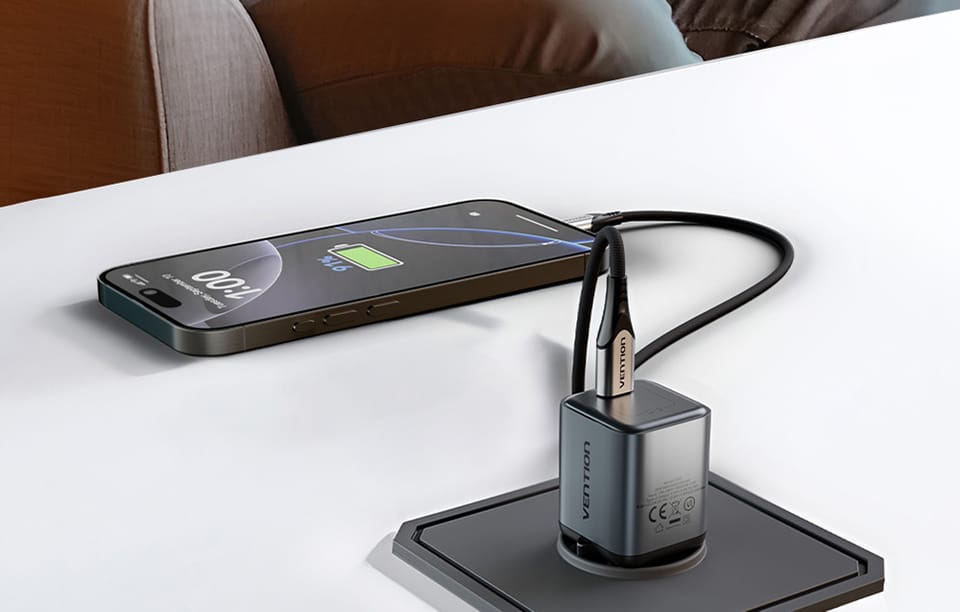 Ładowarka GaN Vention USB-C 20W (Szara)