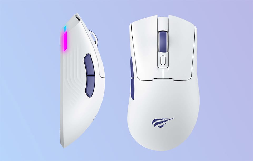 Przewodowa Mysz Gamingowa Havit MS966 RGB 12000 DPI Biała