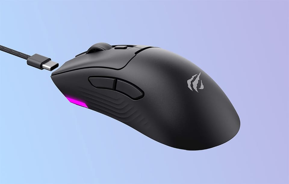 Przewodowa Mysz Gamingowa Havit MS966 RGB 12000 DPI Czarna
