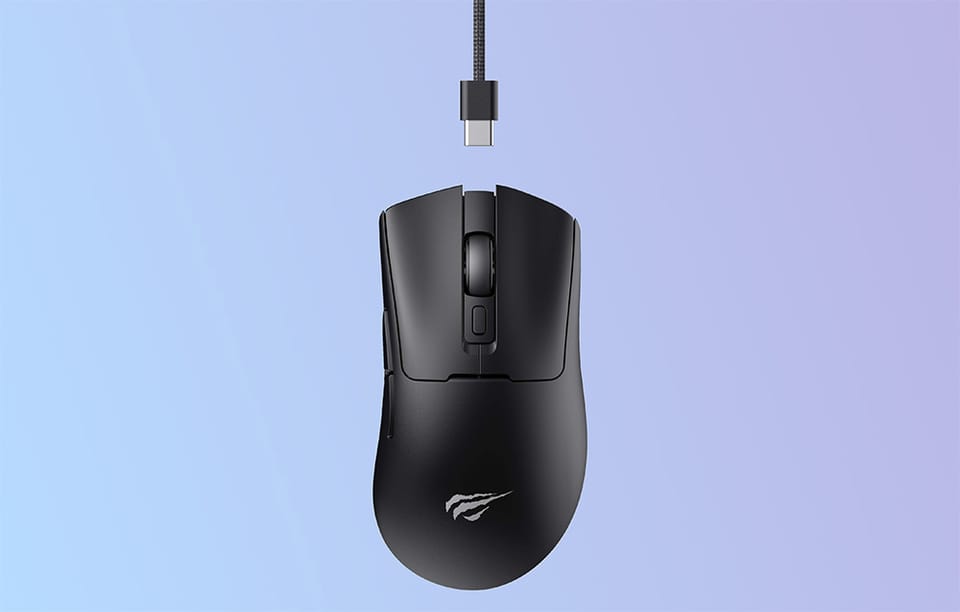 Przewodowa Mysz Gamingowa Havit MS966 RGB 12000 DPI Czarna