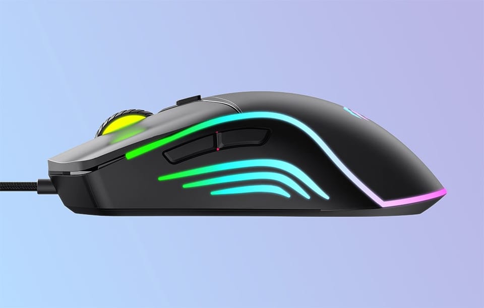 Przewodowa mysz gamingowa Havit MS1029 RGB (czarna)