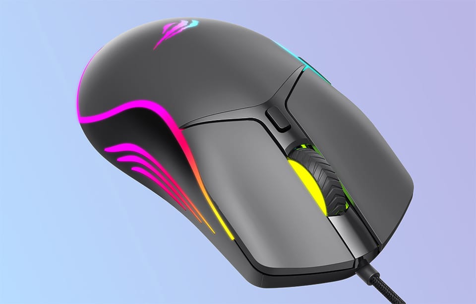 Przewodowa mysz gamingowa Havit MS1029 RGB (czarna)