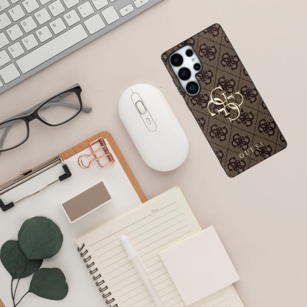Etui Guess Big 4G Logo Classic Logo do   Samsung Galaxy S25 Ultra brązowy
