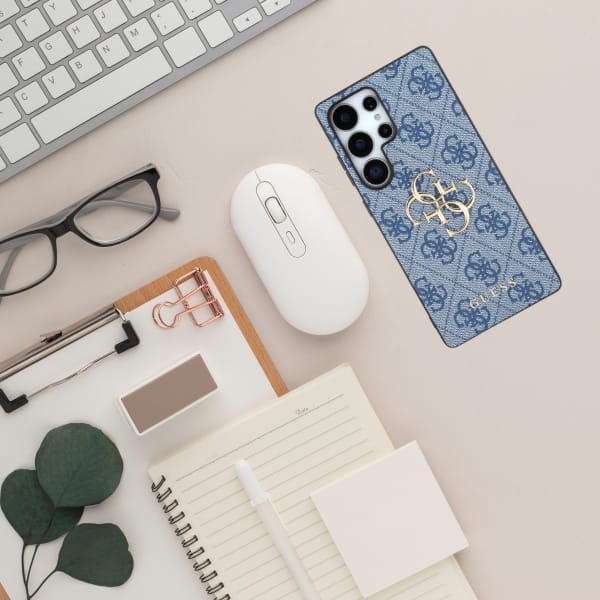 Etui Guess Big 4G Logo Classic Logo do   Samsung Galaxy S25 Ultra niebieski