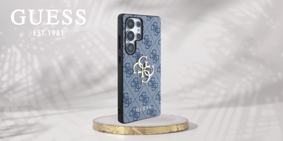 Etui Guess Big 4G Logo Classic Logo do   Samsung Galaxy S25 Ultra niebieski