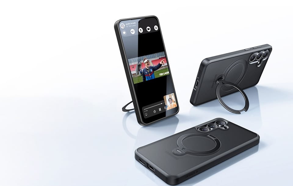 Etui do Samsung Galaxy S25 Czarny Torras Ostand Spin Series