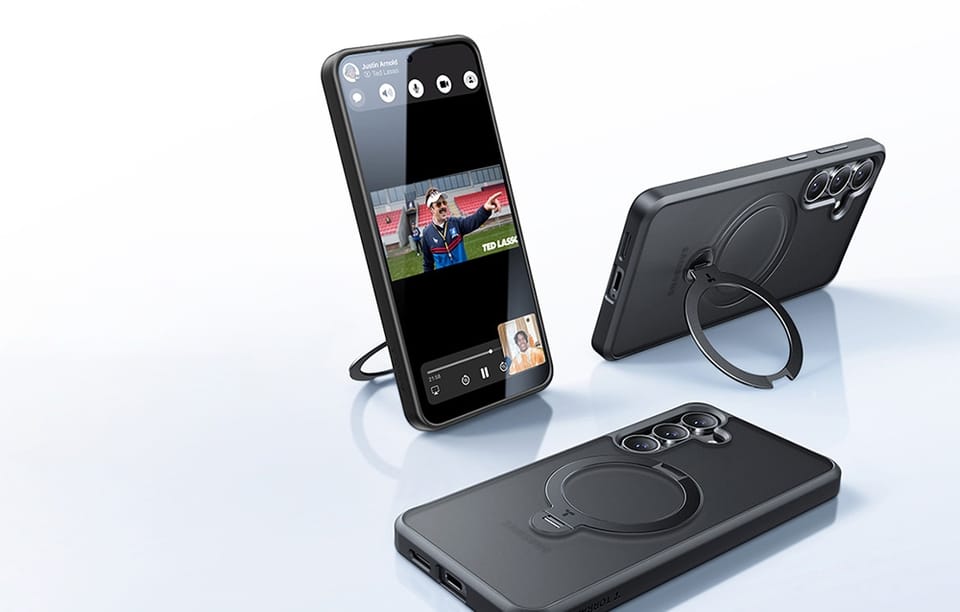 Etui do Samsung Galaxy S25+ Czarny Torras Ostand Spin Series