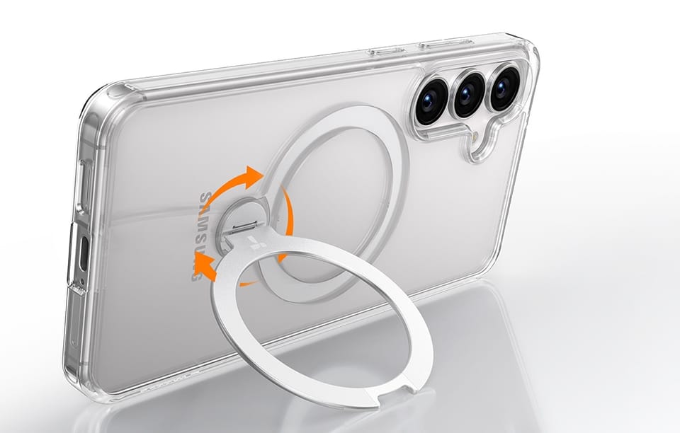 Etui do Samsung Galaxy S25 Przezroczyste Torras Ostand Spin Series