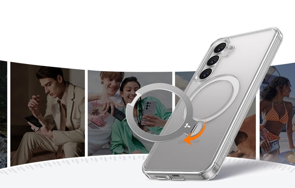 Etui do Samsung Galaxy S25 Przezroczyste Torras Ostand Spin Series