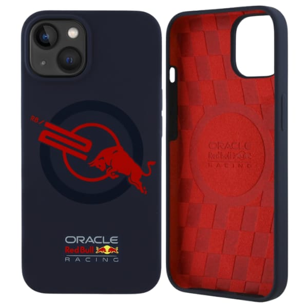 Etui Red Bull HC Silicone ORBR20 Logo    Red Lining do iPhone 15 MagSafe granatowy