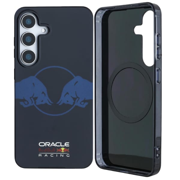 Etui Red Bull Two Bulls Logo MagSafe do  Samsung Galaxy S25 granatowy