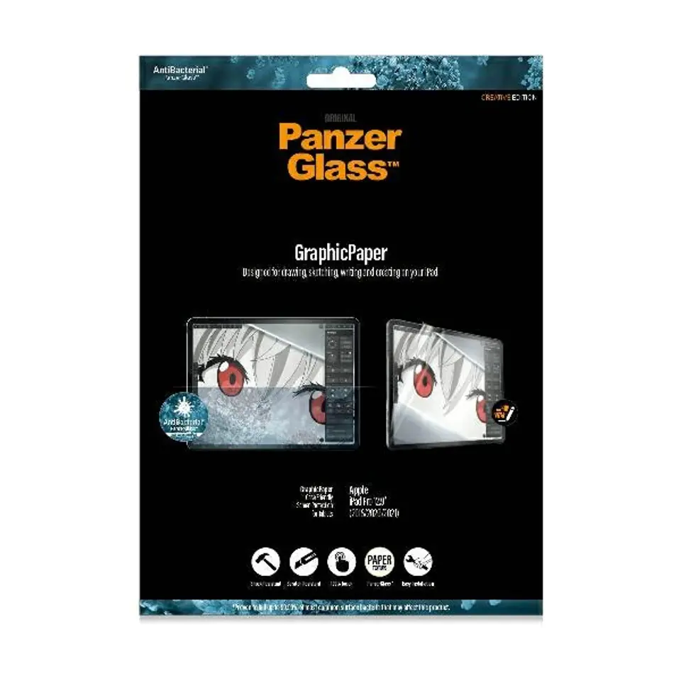 PanzerGlass GraphicPaper iPad Pro 12.9"(18,20,21) Anti Glare, Case Friendly, Antibacterial
