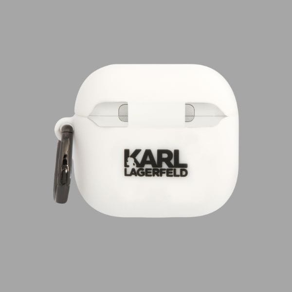 Etui Karl Lagerfeld 3D Silicone NFT do   AirPods 4 biały