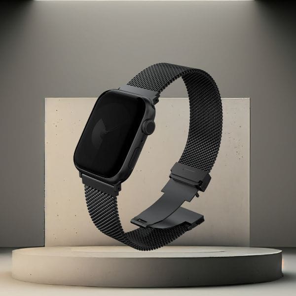 Pasek UNIQ Dante Pro do Apple Watch       42/41/40mm Stainless Steel grafitowy czarny