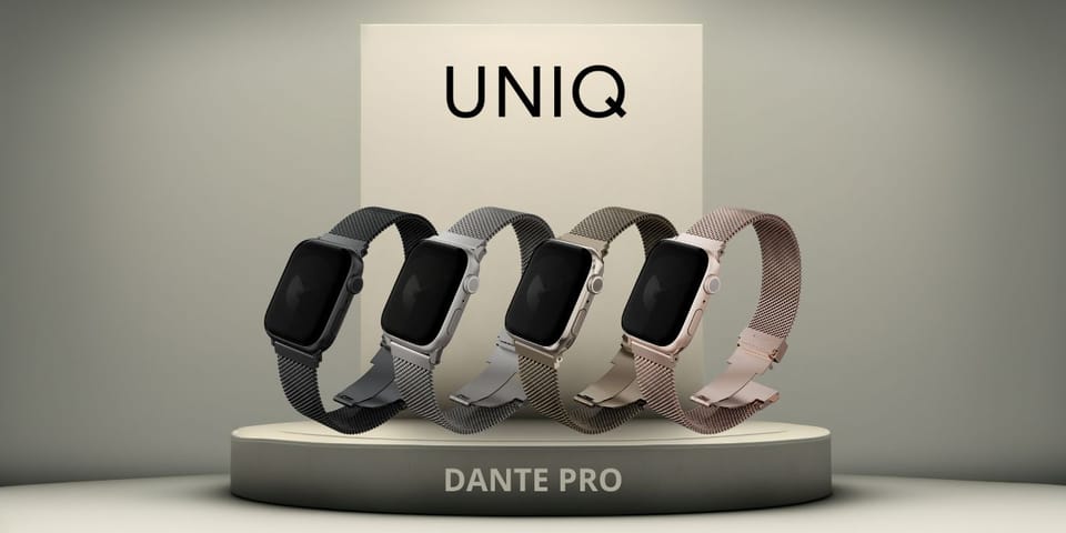 Pasek UNIQ Dante Pro do Apple Watch       42/41/40mm Stainless Steel grafitowy czarny