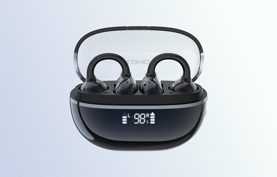 Słuchawki Douszne TWS LDNIO T08 Bluetooth 5.4 20h IPX4 Ciemnoniebieskie