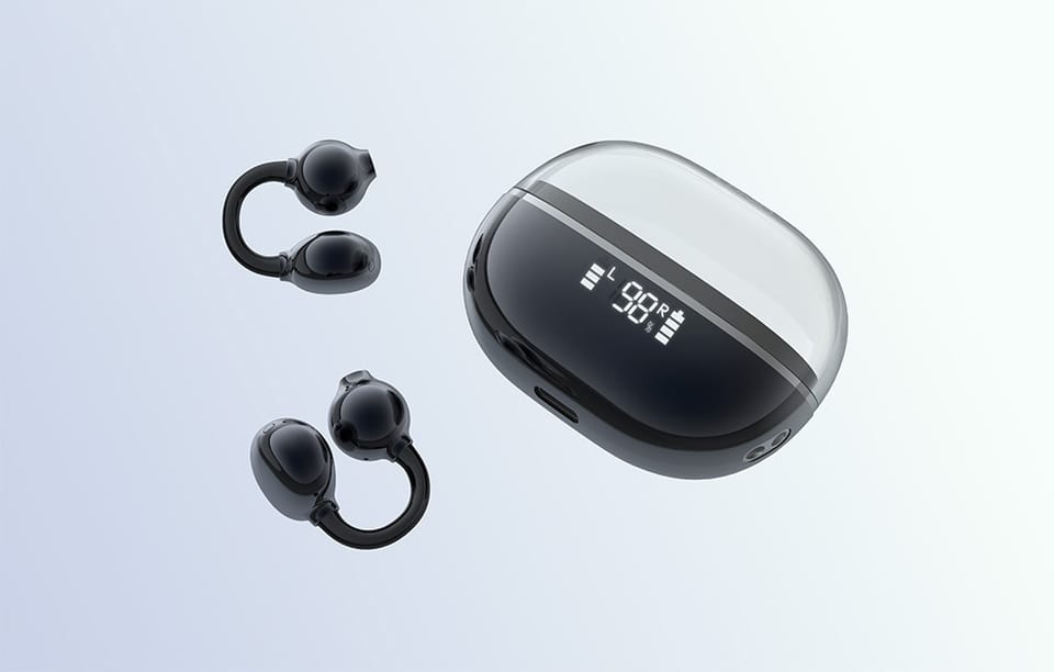 Słuchawki Douszne TWS LDNIO T08 Bluetooth 5.4 20h IPX4 Ciemnoniebieskie
