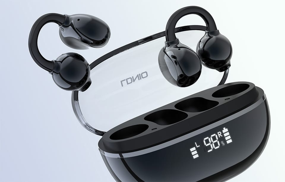 Słuchawki Douszne TWS LDNIO T08 Bluetooth 5.4 20h IPX4 Ciemnoniebieskie