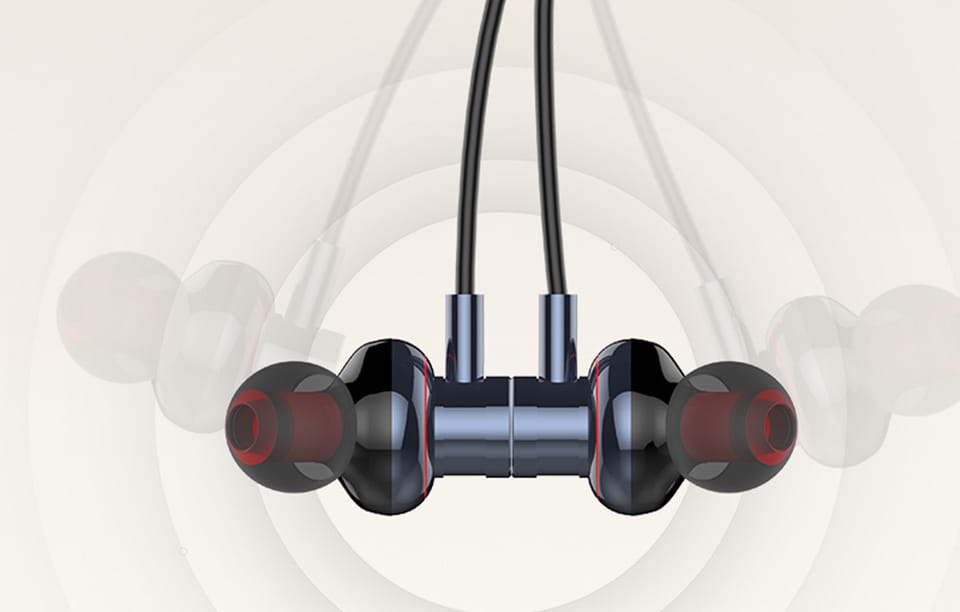 Słuchawki Bezprzewodowe Neckband LDNIO N01 Bluetooth 5.3 50h Ciemnoniebieskie