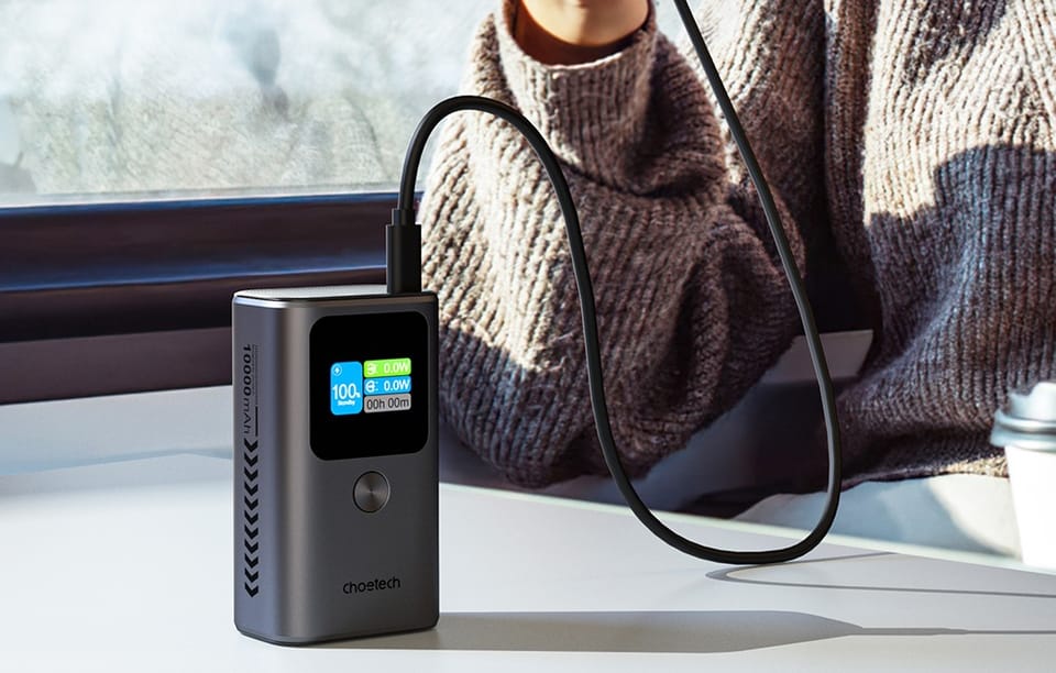 Powerbank Choetech B701 10000mAh PD30W (szary)