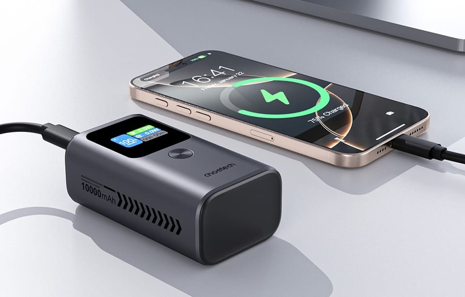 Powerbank Choetech B701 10000mAh PD30W (szary)