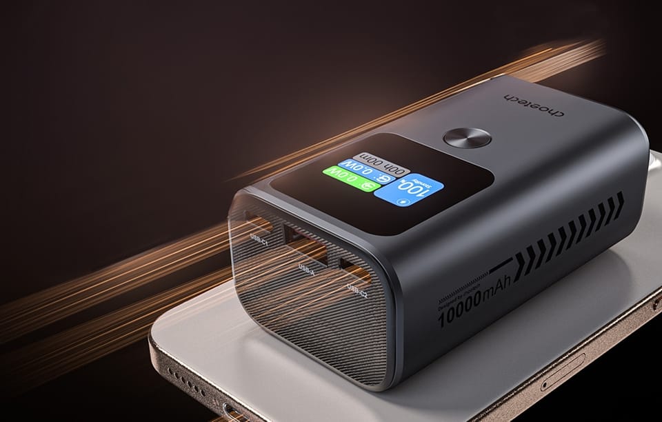 Powerbank Choetech B701 10000mAh PD30W (szary)