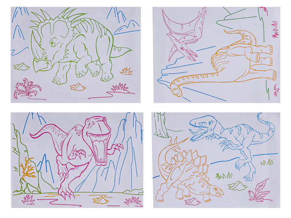 Magic Backlit Painting Board + 3D Glasses DINOSAURS