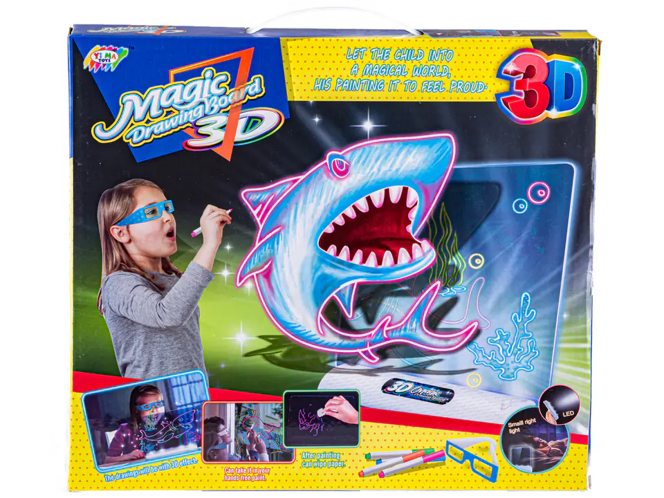 Magic Backlit Painting Board + 3D OCEAN Glasses