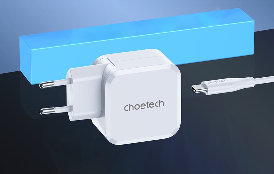 Ładowarka sieciowa PD8007  USB-C PD45W Choetech EU (biały)