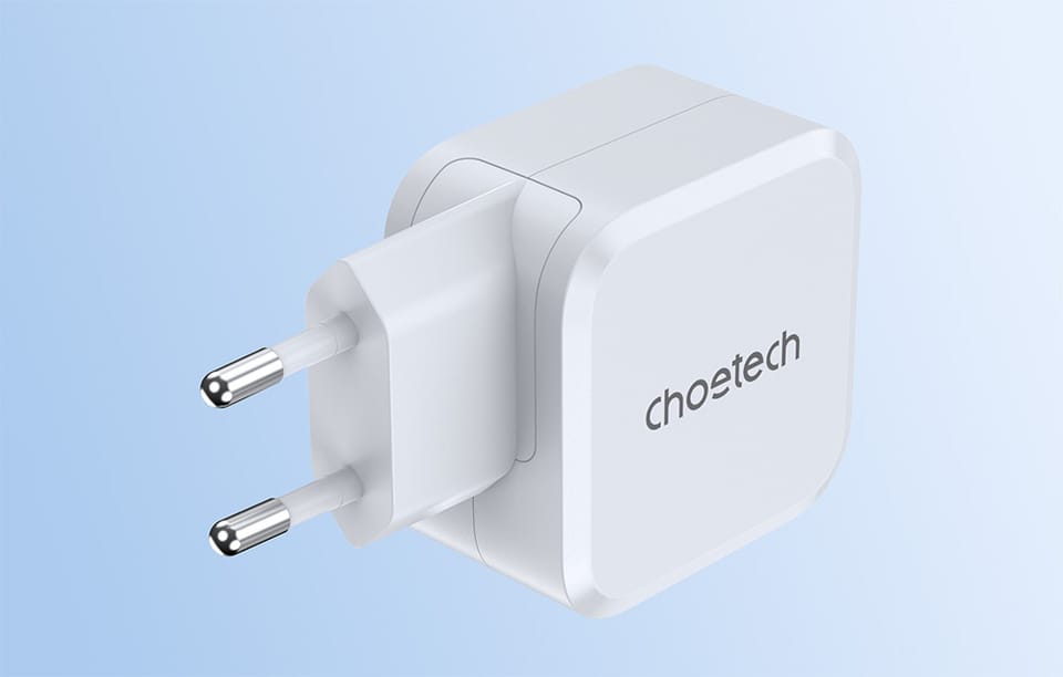 Ładowarka sieciowa PD8007  USB-C PD45W Choetech EU (biały)